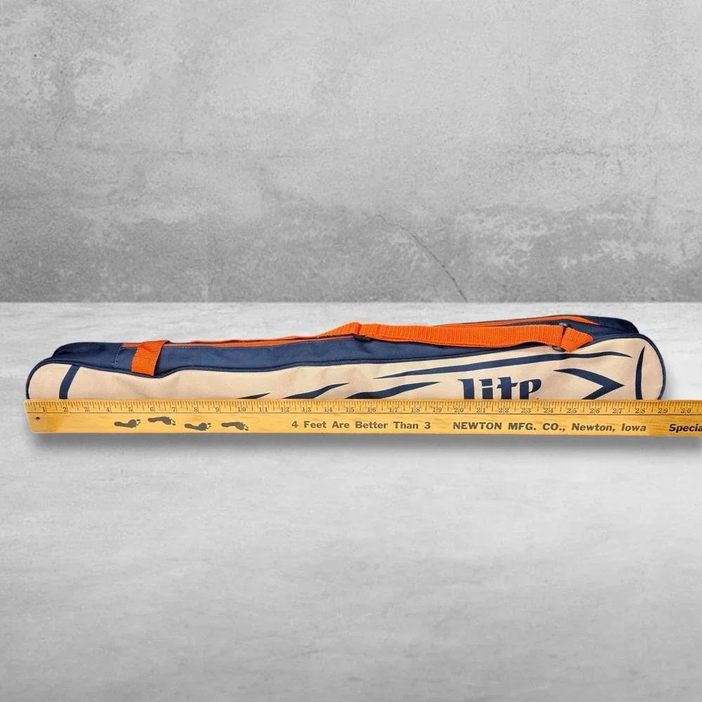 Detroit Tigers Cooler Insulated 6-Can Bag Navy Orange Miller Lite Baseball Bat
